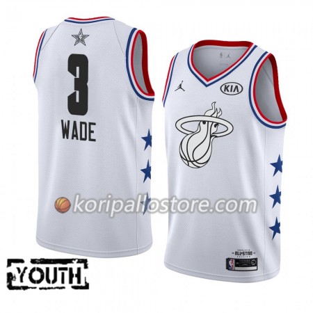 Miami Heat Dwyane Wade 3 2019 All Star Jordan Brand Valkoinen Lasten Pelipaidat Swingman